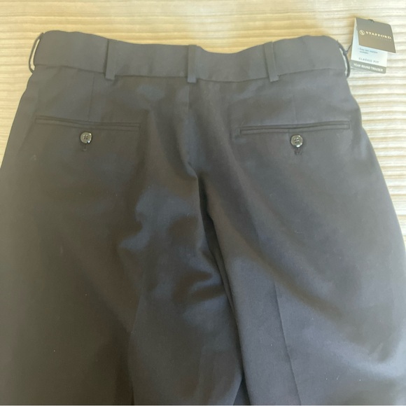 Stafford Classic Black Dress Pants size 32x32 $70 - Picture 4 of 9
